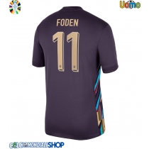 Maglie da calcio Inghilterra Phil Foden #11 Seconda Maglia Europei 2024 Manica Corta